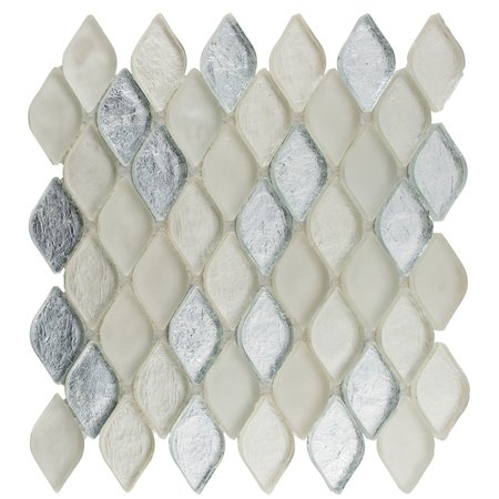 Andova Tiles SAMPLE Plume 225 x 125 Glass Novelty Mosaic Wall Tile SAM-ANDPLU514